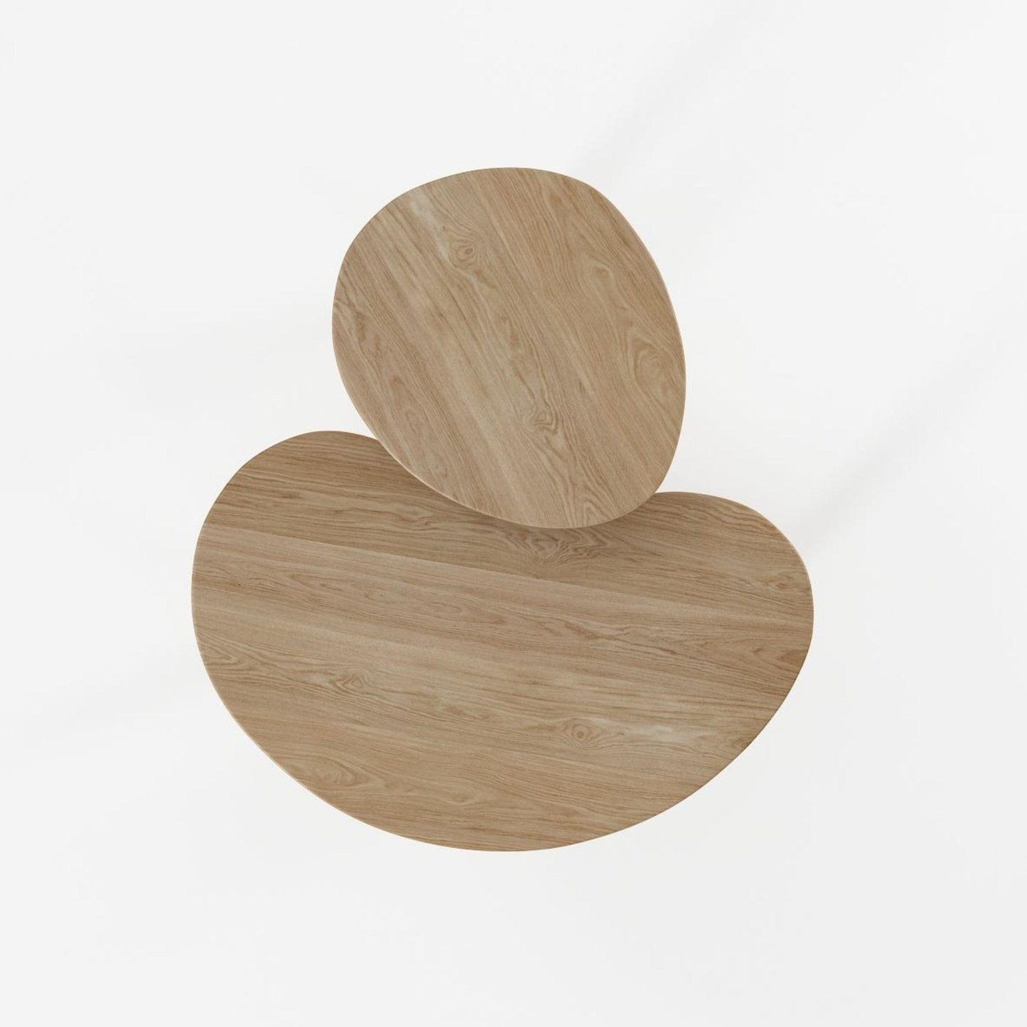 KLP02O-3 wooden side table, top view