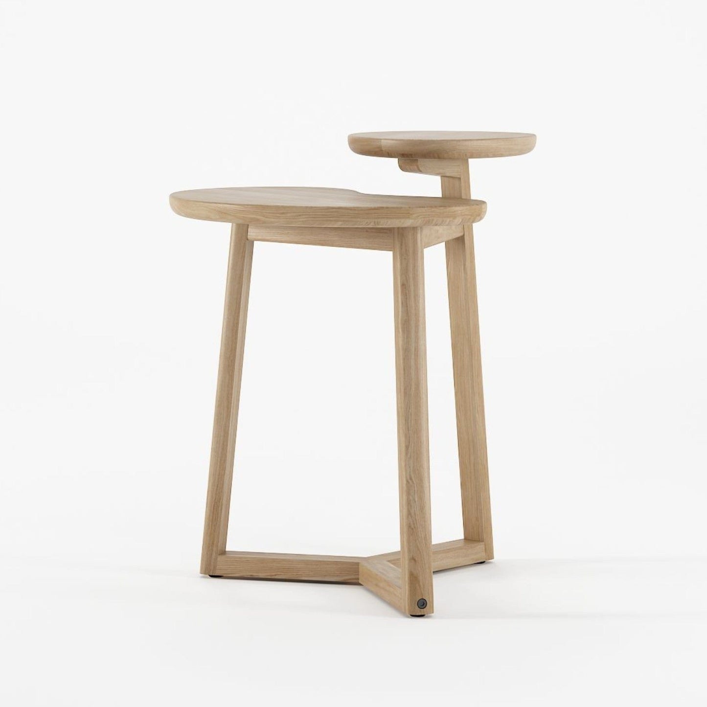 KLP02O-4 wooden side table with two tiers