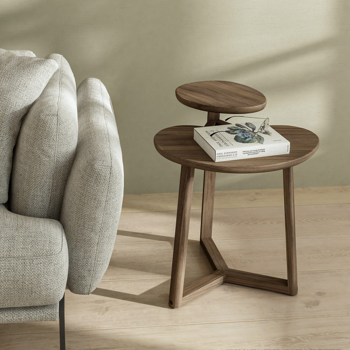 KLP02T-INSITU Wooden Side Table with Book