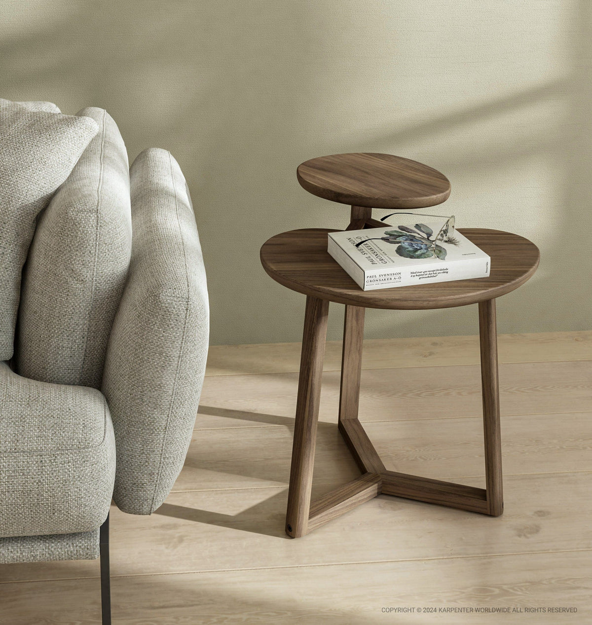 KLP02T-INSITU Wooden Side Table with Book