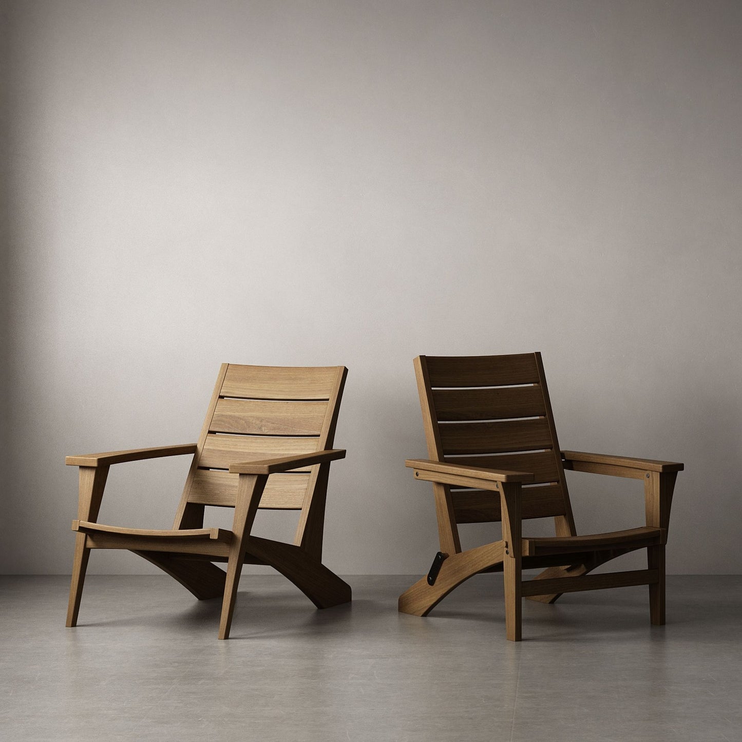 KMM02T_2 Wooden Adirondack Chairs