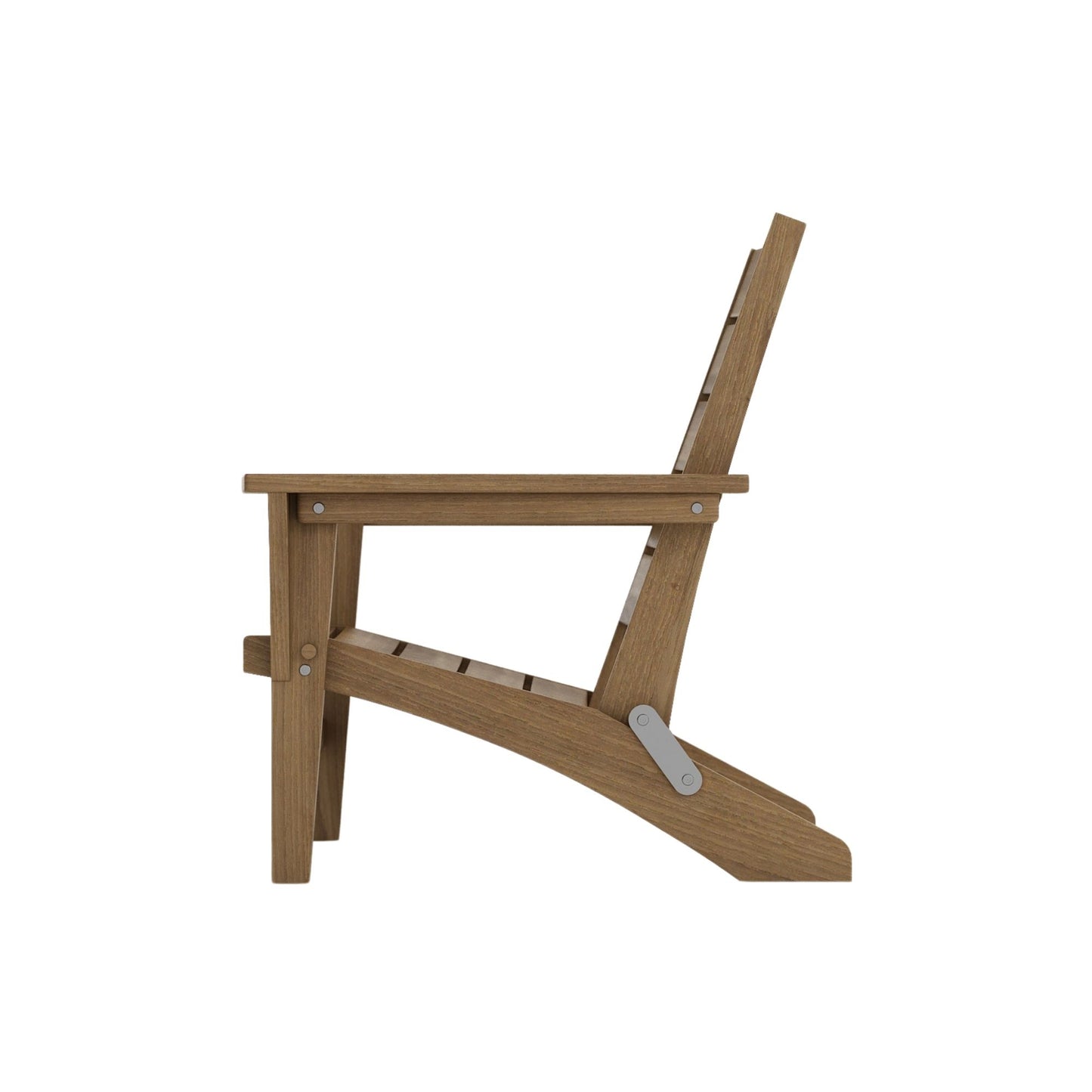 KMM02T_6 Wooden Adirondack Chair Side View