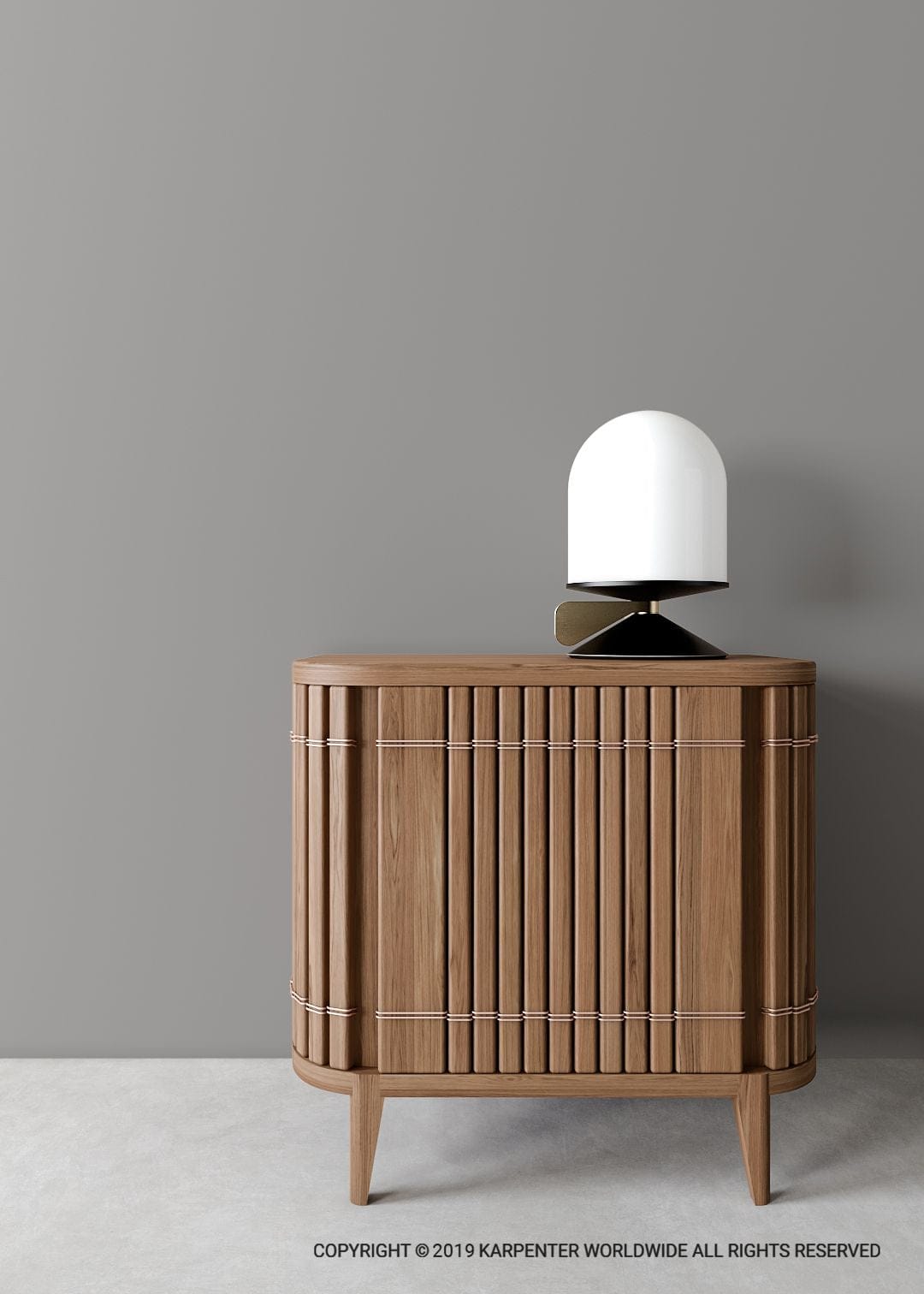 KOPARRS Side Table with Lamp