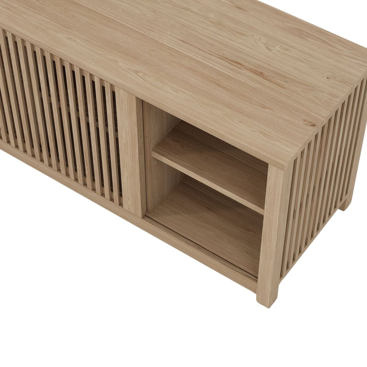 KRY01O_2 Wooden cabinet with slatted doors