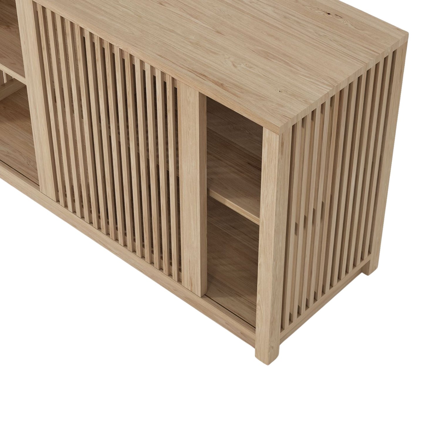 KRY03O_2 Wooden Slatted Cabinet