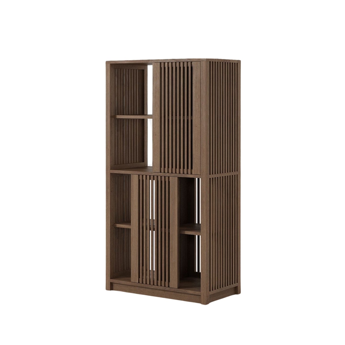 KRY04T Wooden Slatted Bookcase
