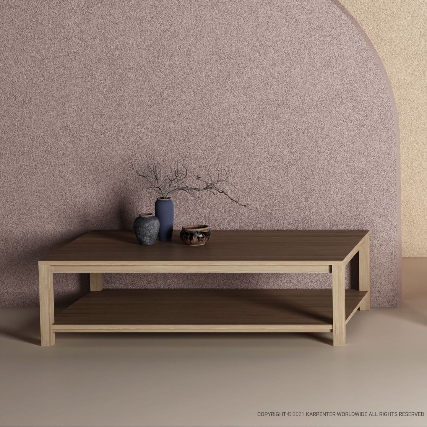 KSD001O Coffee Table with Decor