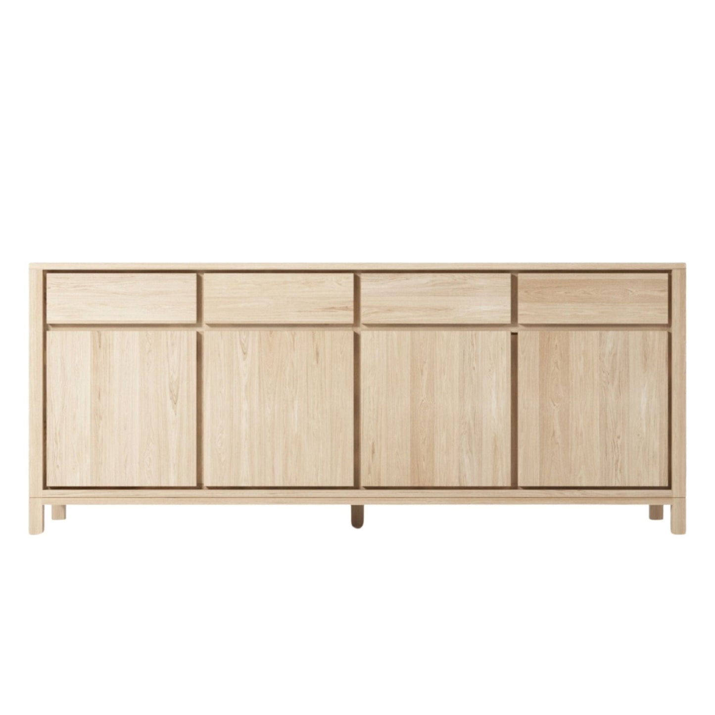 Wooden sideboard with drawers and doors