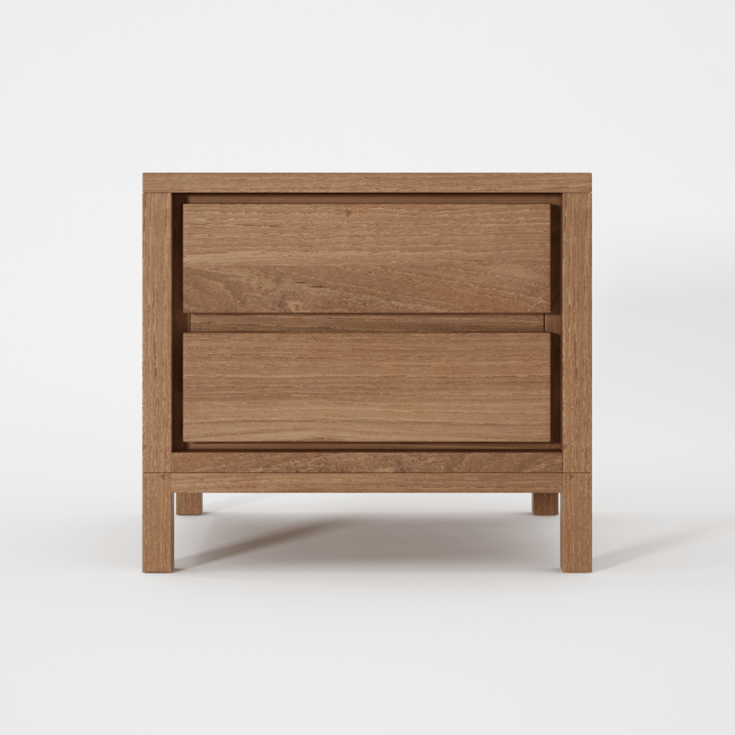 KSD032T wooden nightstand, front view