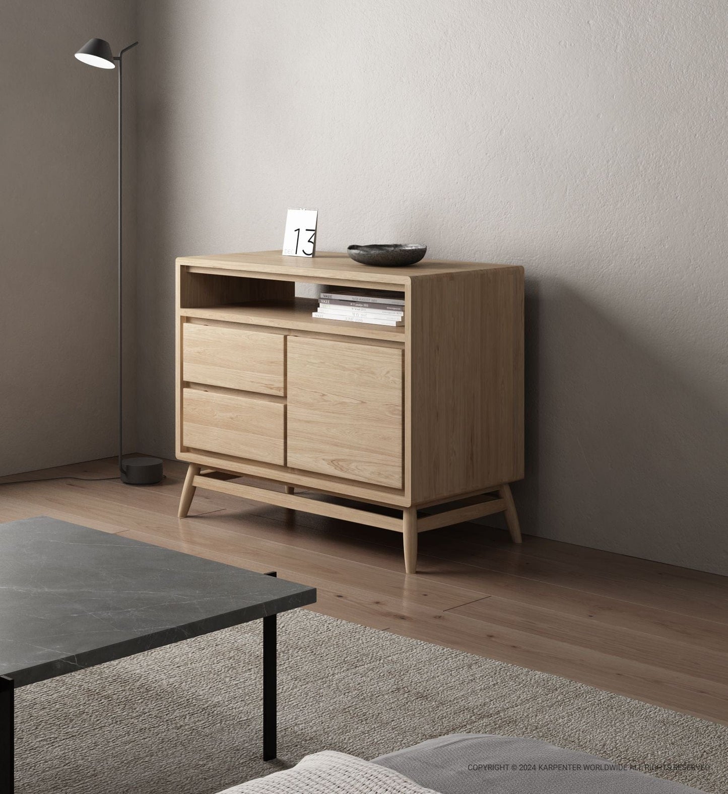 Wooden side cabinet - KT024O-LIFESTYLE1