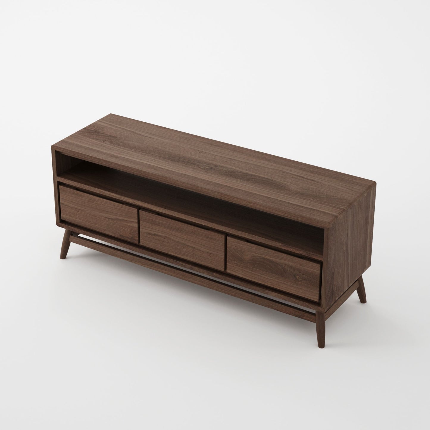 KT025T-SIDE Modern Walnut TV Stand