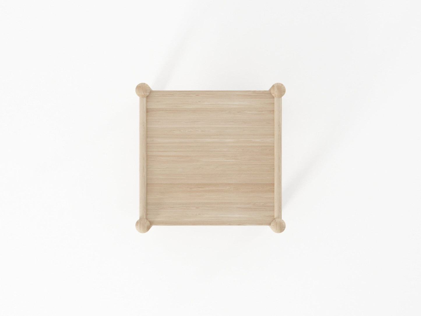 KTA15O-2 Wooden Square Table - Top View