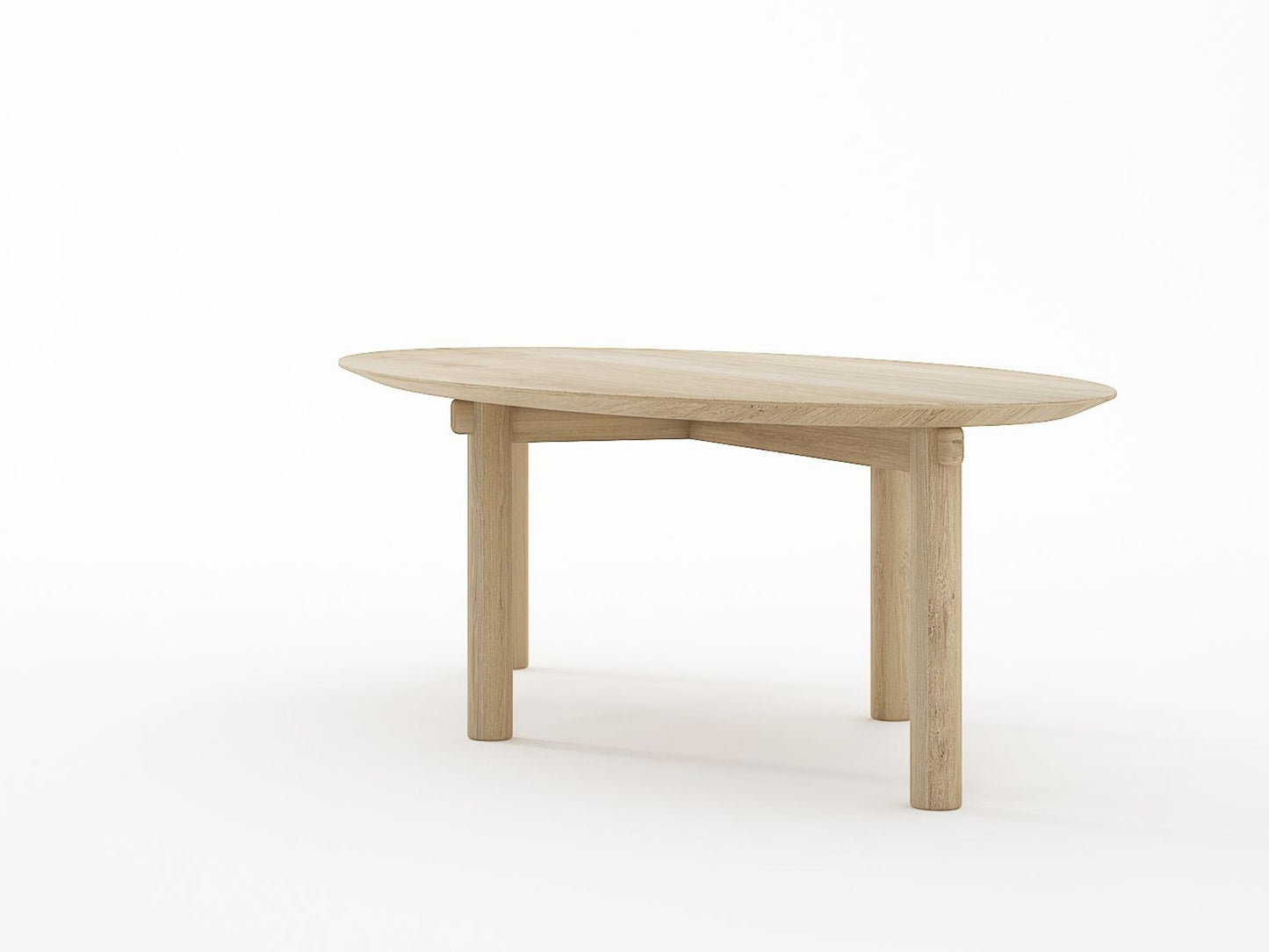 Tenon Oval Coffee Table 140cm - European Oak