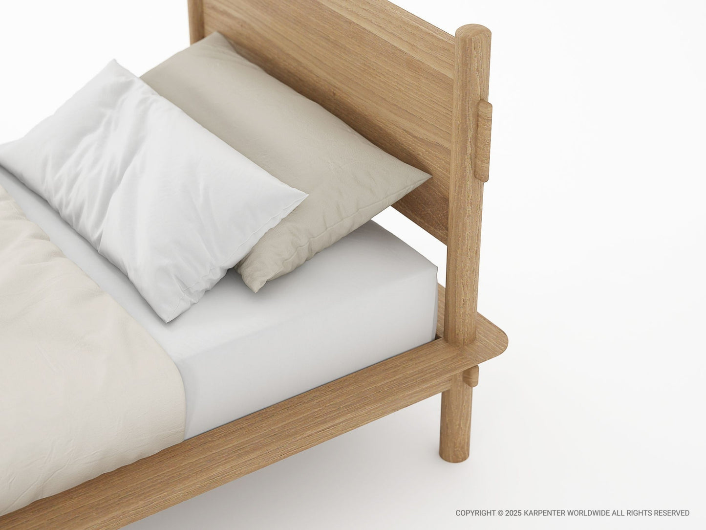 Tenon King Single Bed - Teak