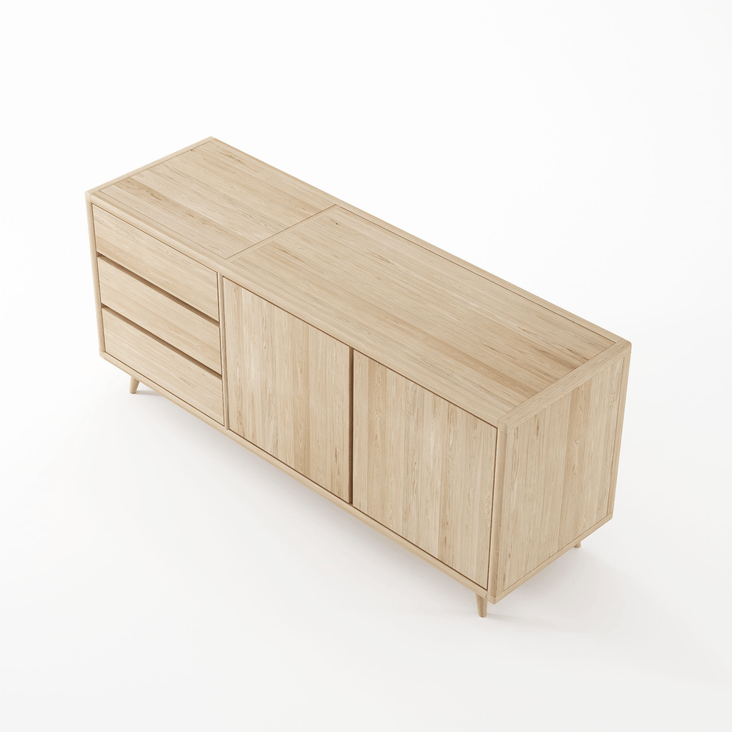 KV0001O Sideboard - Side View with Drawers and Doors