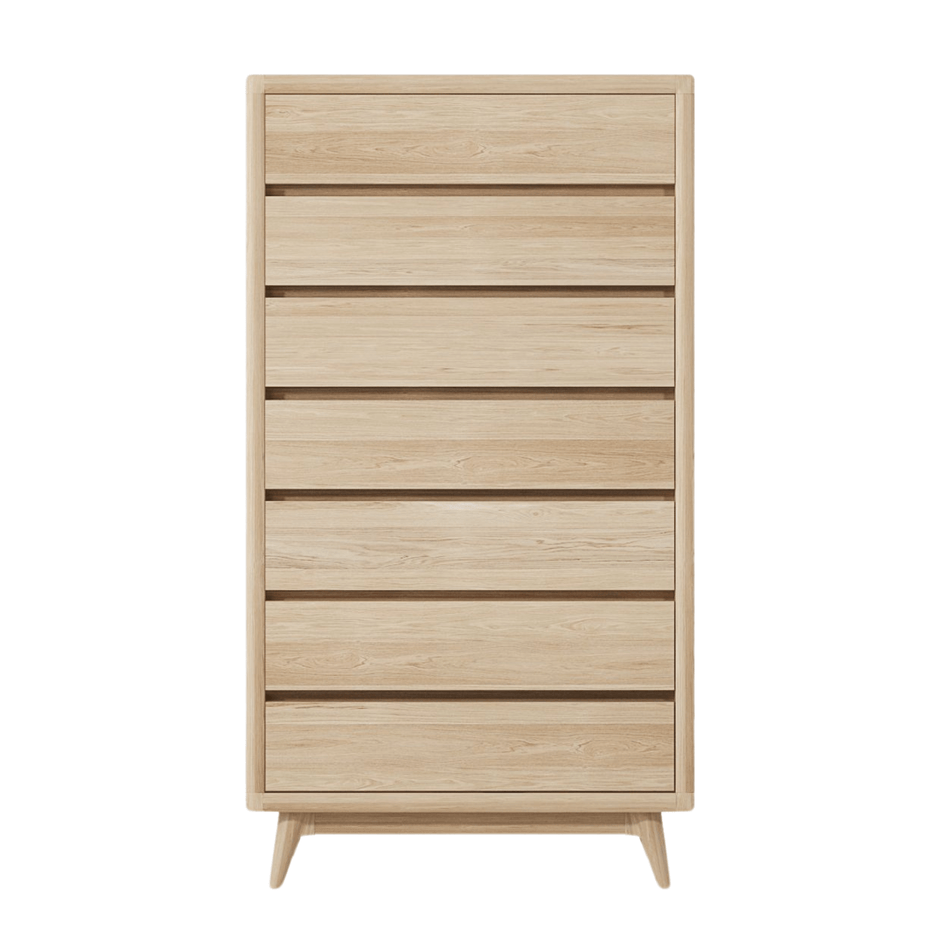 KV0005O-1 tall wood dresser with six drawers