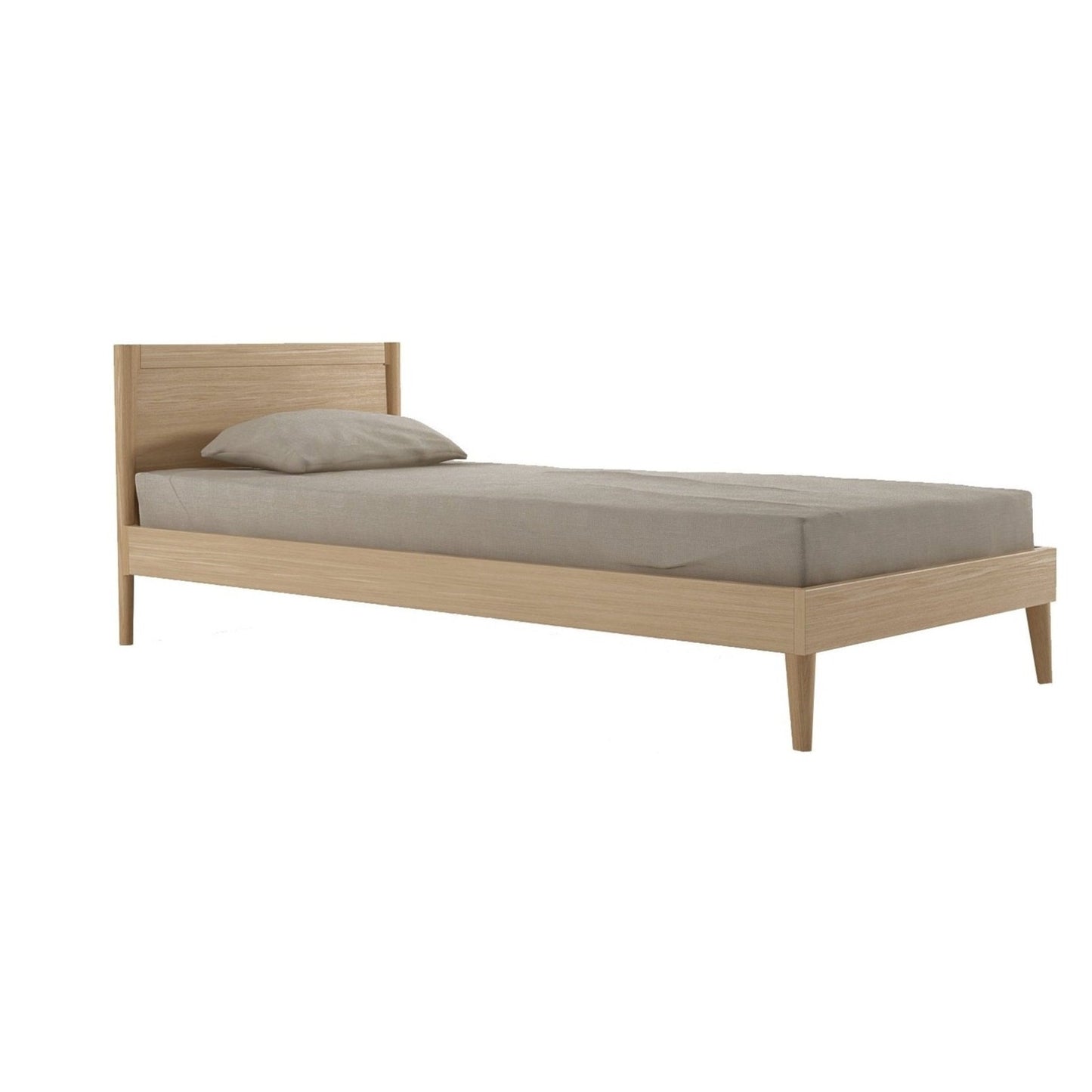 KV0033O-1 Wooden Single Bed with Pillow