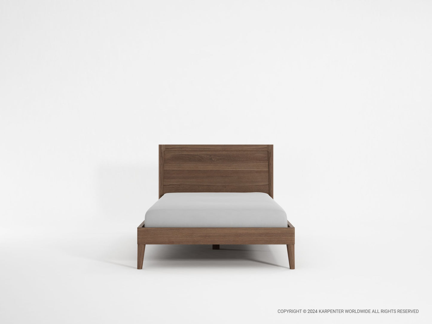 KV0033T_1 Walnut bed frame