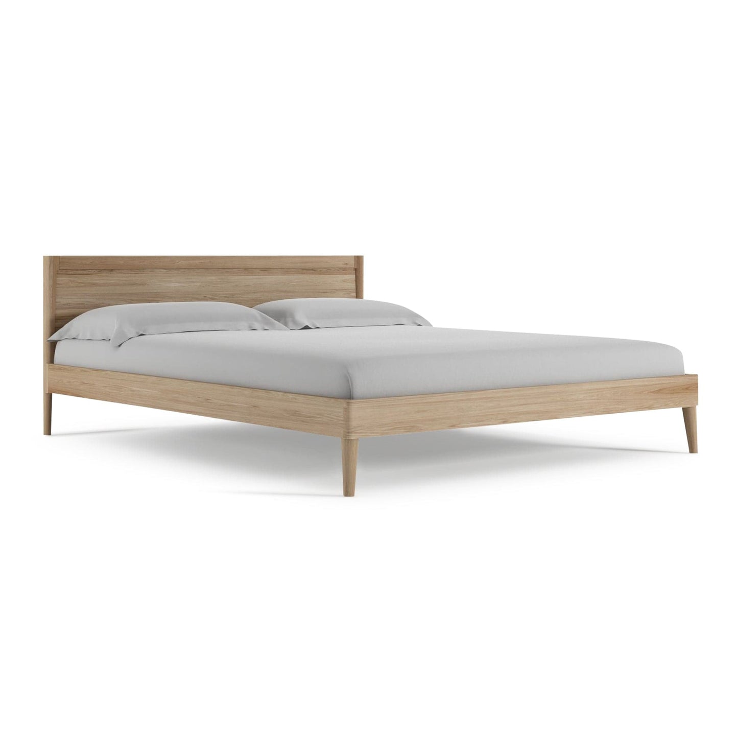 Oak Queen Bed, Australia Light Timber