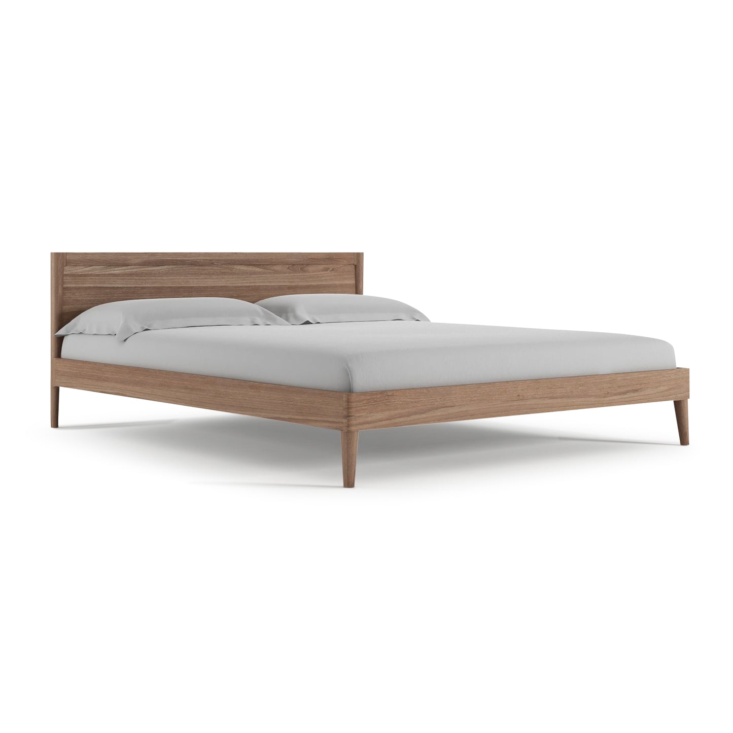 KV0034T_2 Wooden Bed Frame with Minimalist Design