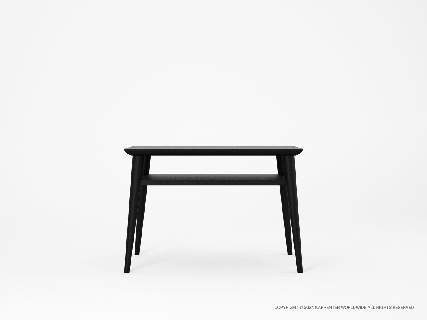 KV0036SB_1 Black side table with shelf