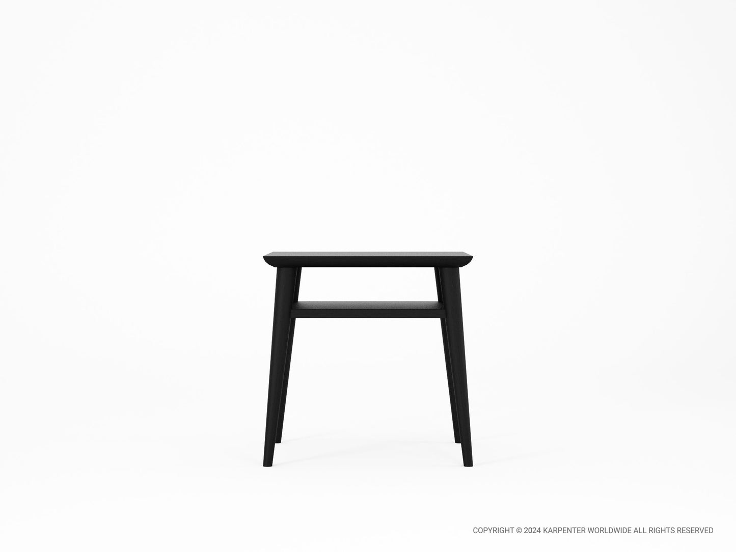 KV0037SB_1 Black side table on white background