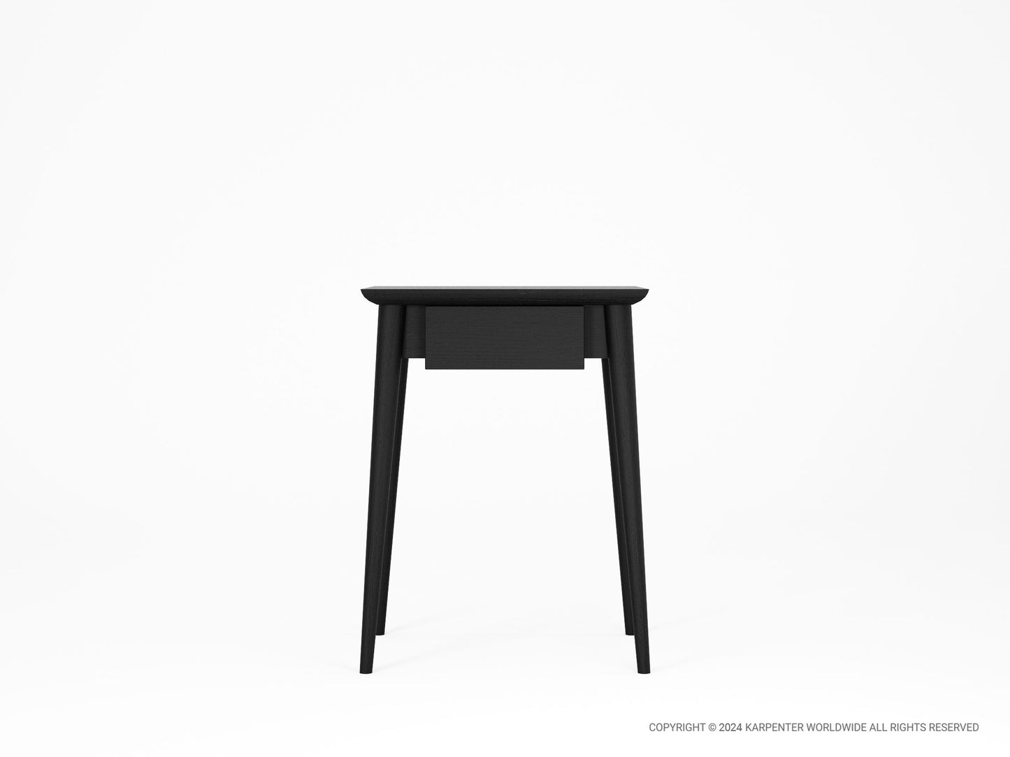 KV0112SB_1 Black Side Table with Drawer