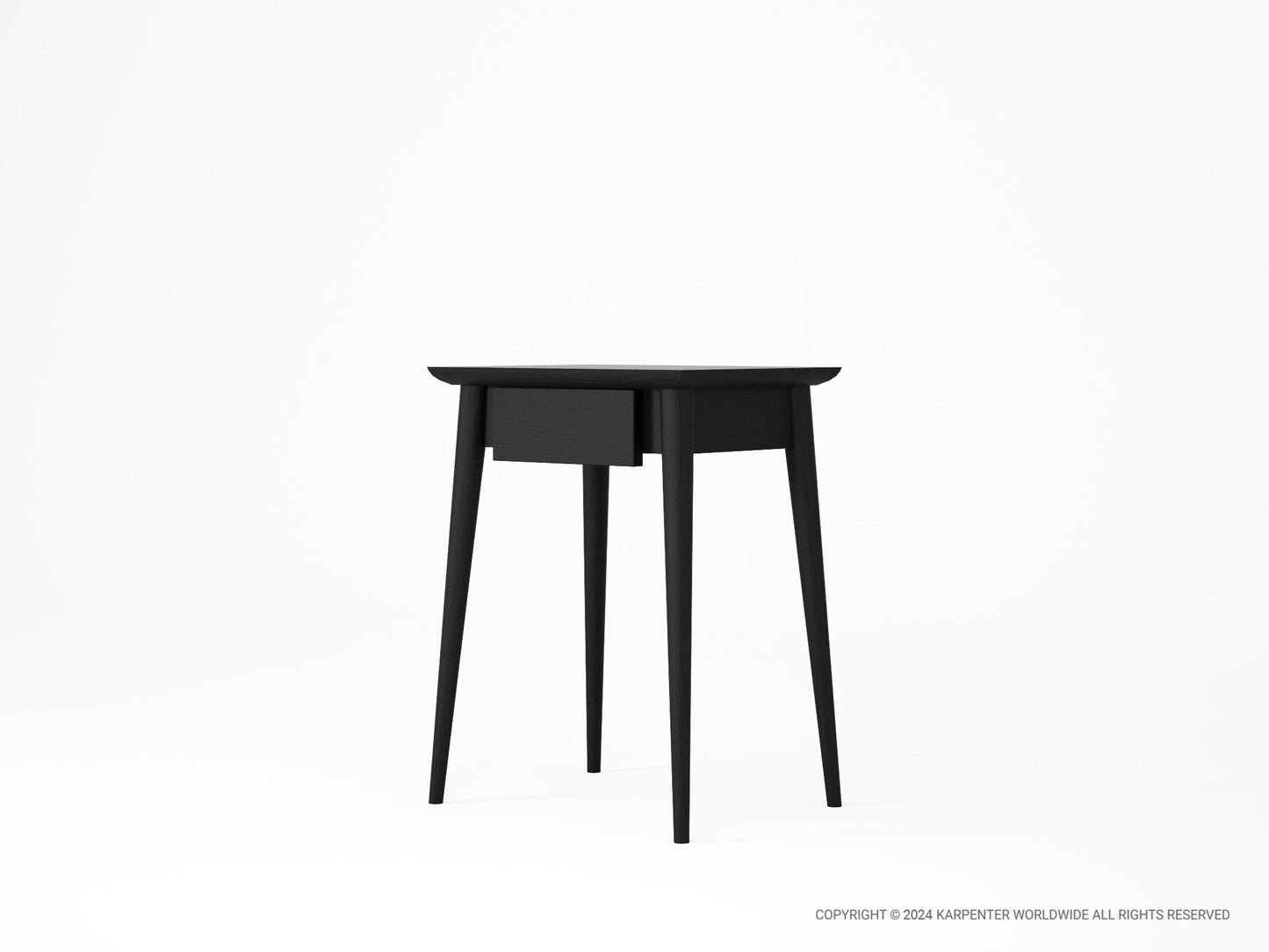 Black side table with drawer - KV0112SB_2