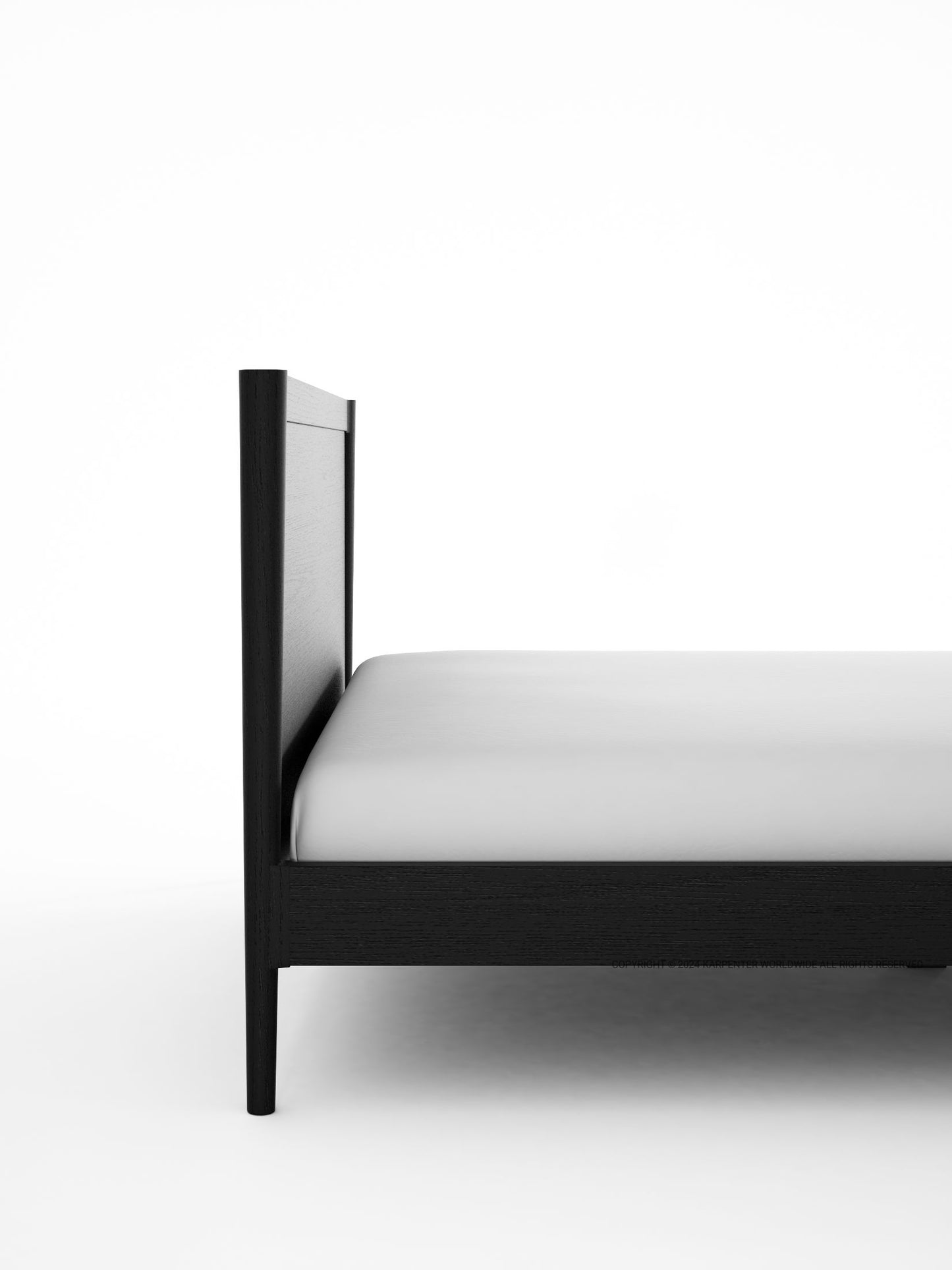 KV0133SB_4 Black Bed Frame