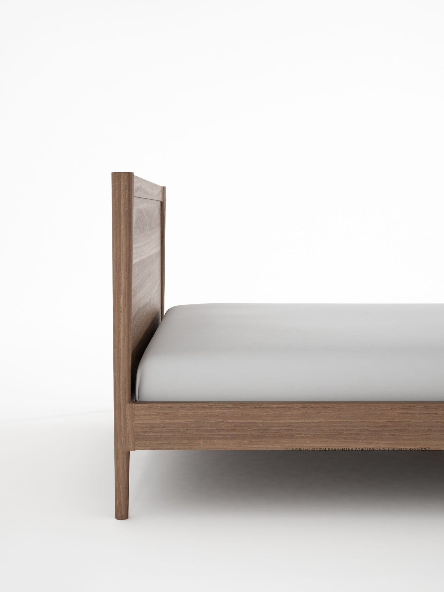 KV0133T_4 Bed Frame with Gray Sheet