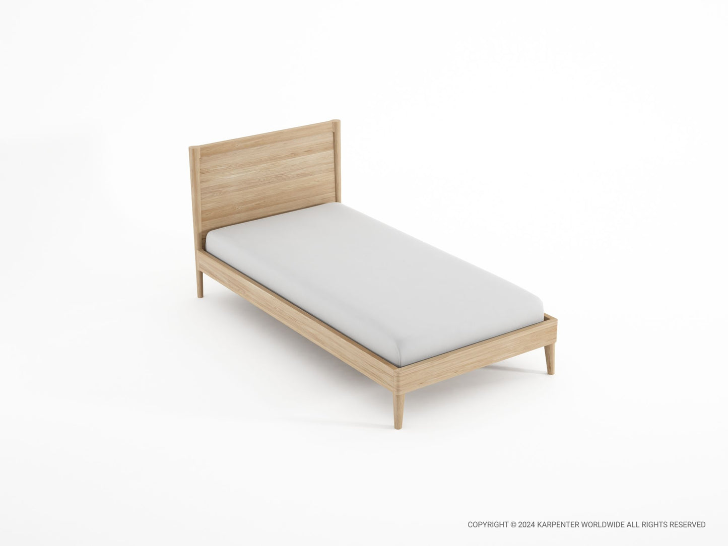 KV0134O_3 - Wooden Single Bed