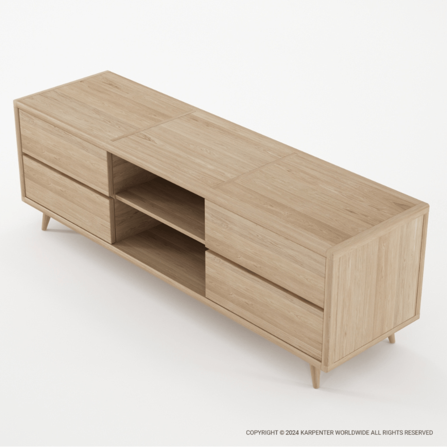 KV1013O-1 modern oak TV console