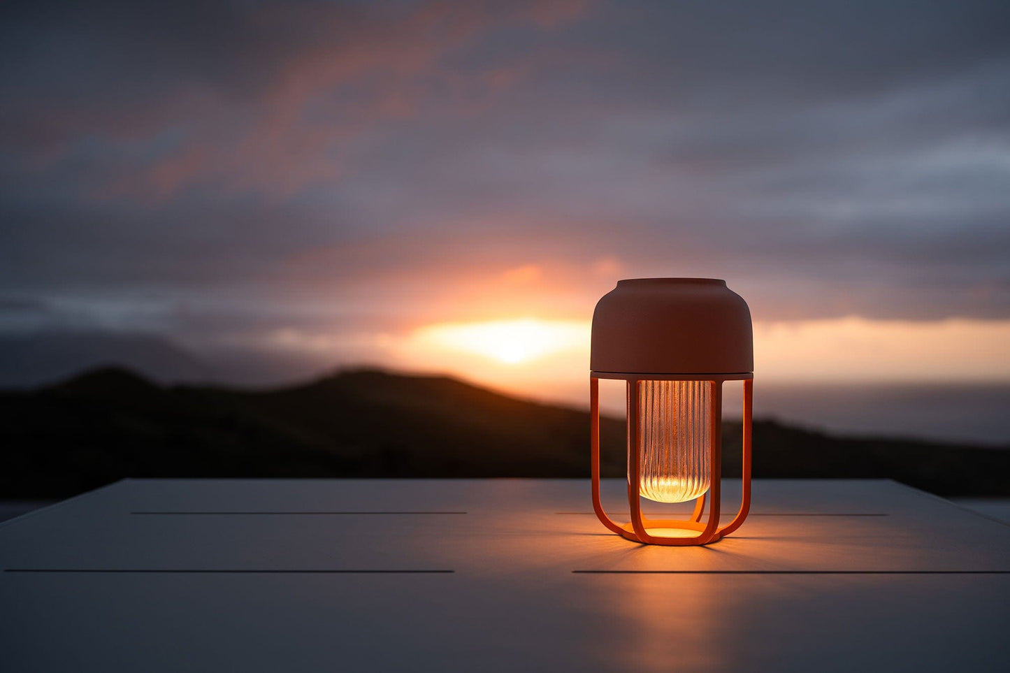 HOUE Cayenne No1 Outdoor Lamp at Sunset