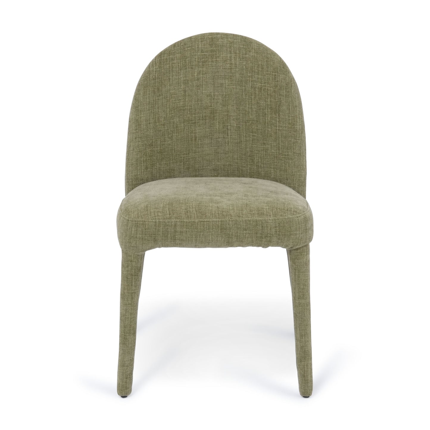 Green upholstered dining chair