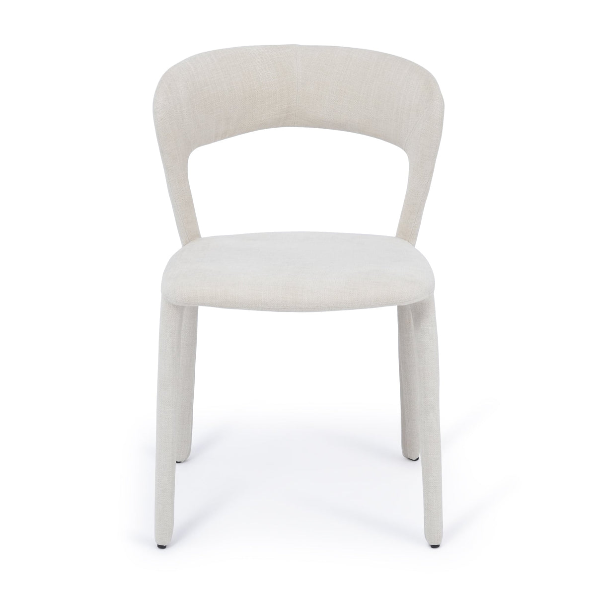 White upholstered chair