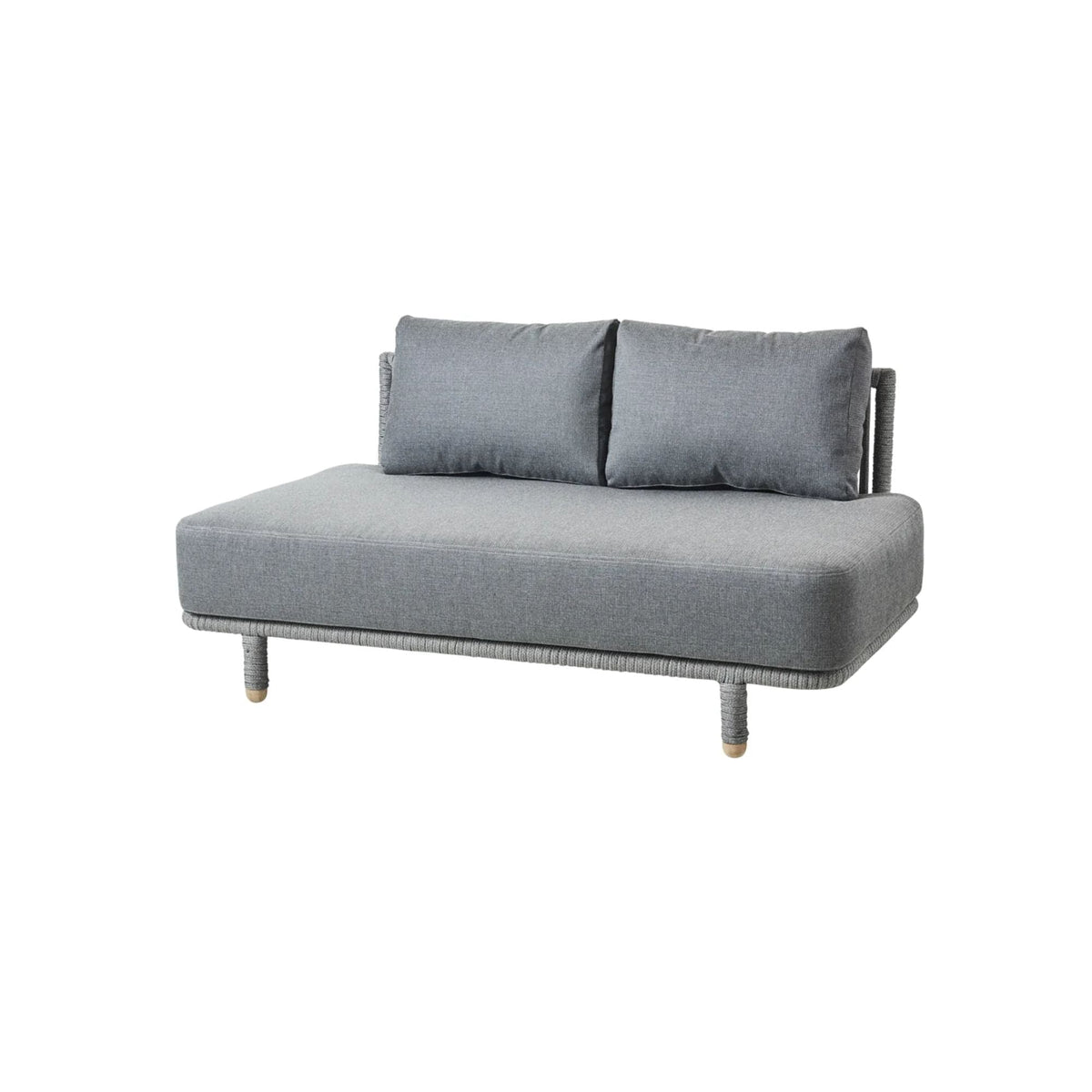 Grey corner sofa set with cushions
