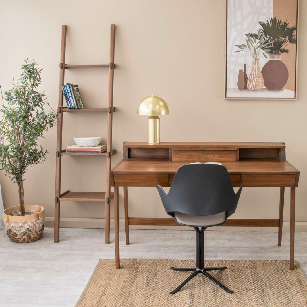 Stylish home office desk setup