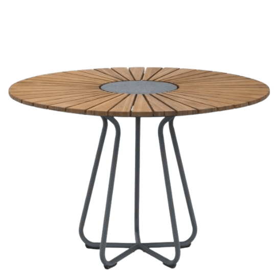 Outdoor circle bamboo dining table