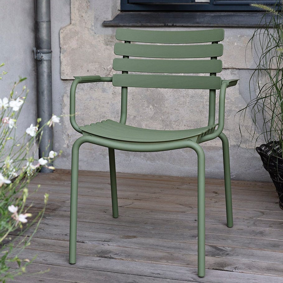 Olive green HOUE ReCLIPS dining chair