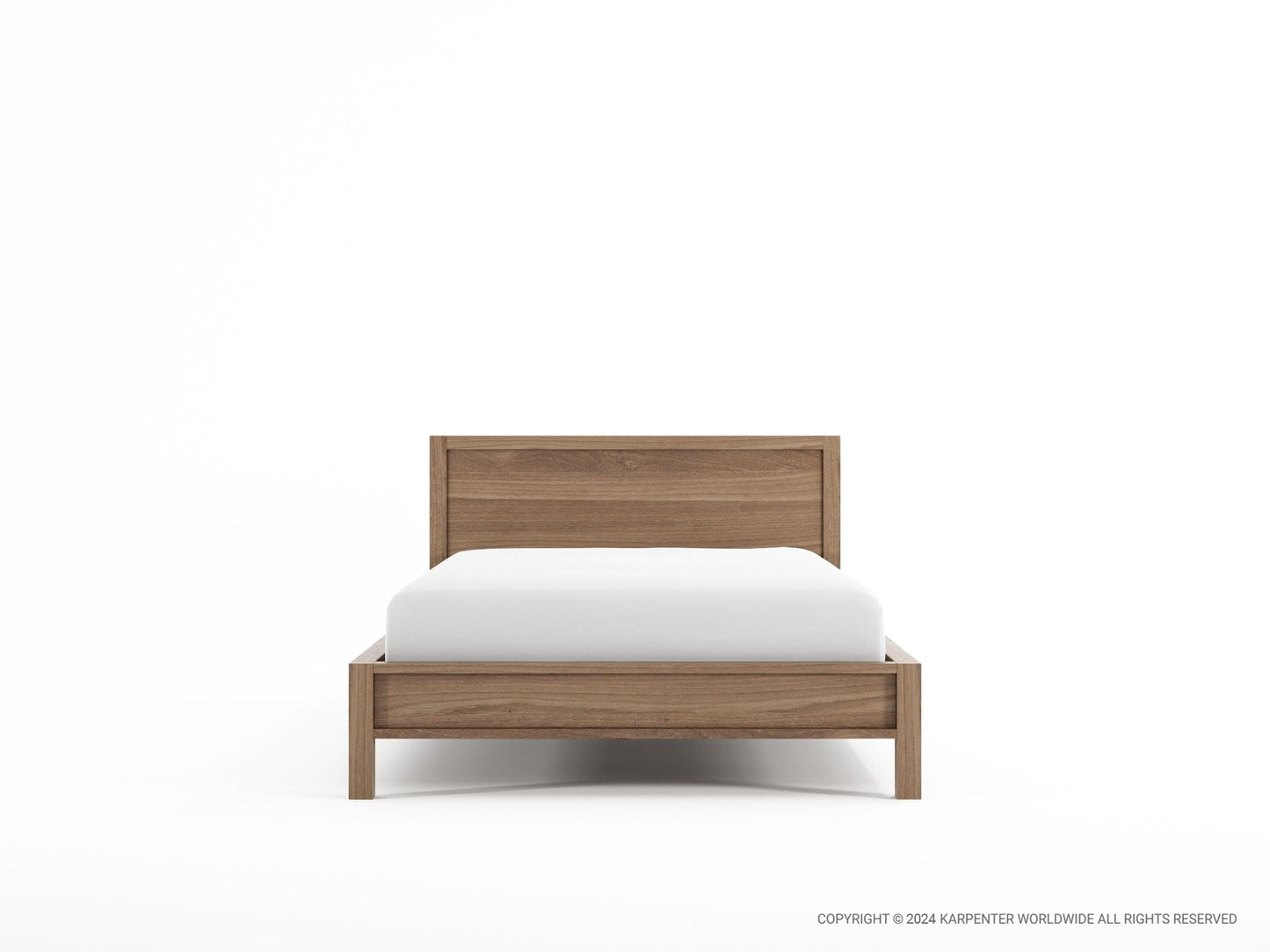 Solid teak single bed