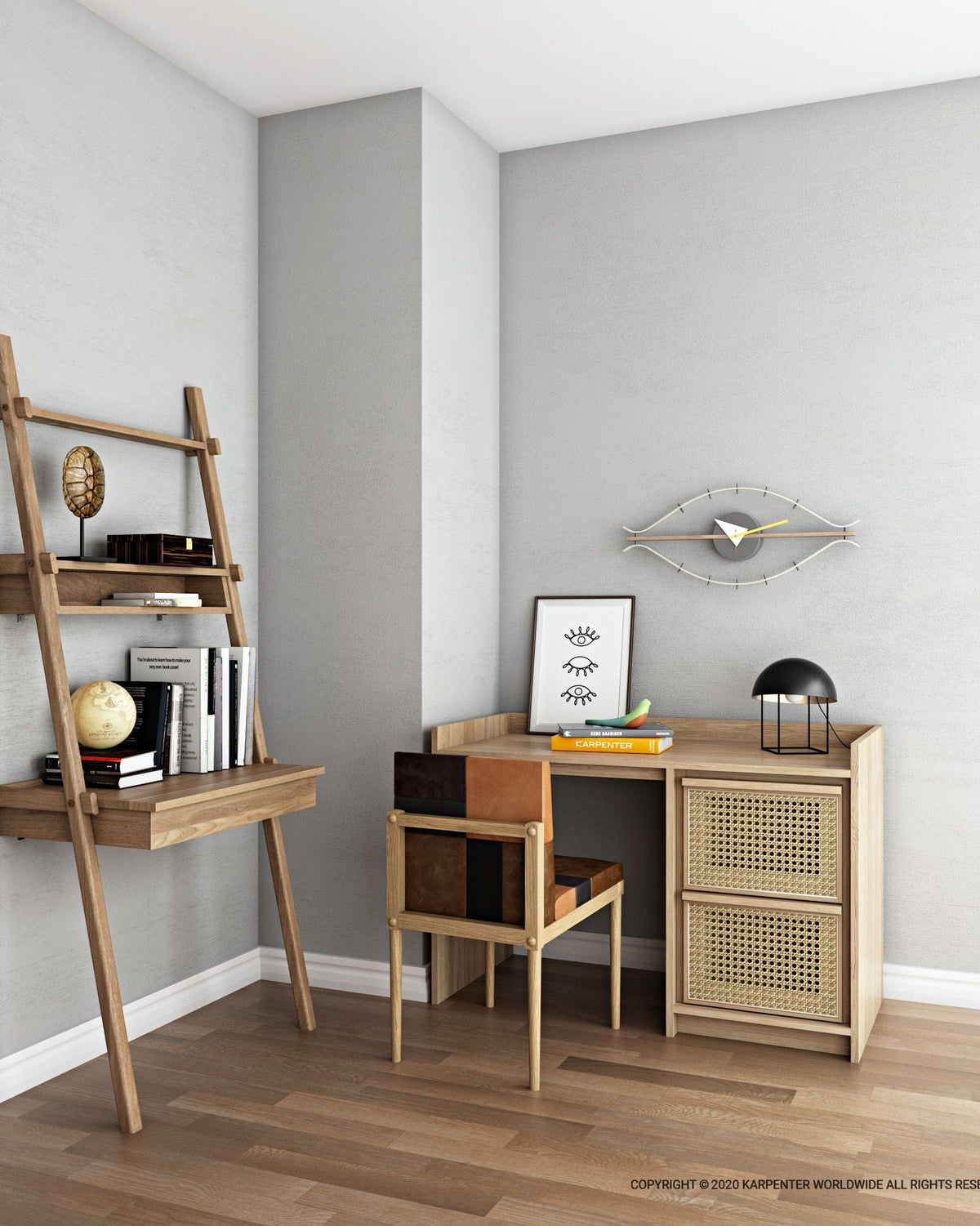 Simplycity Katchwork Roots desk and shelving unit