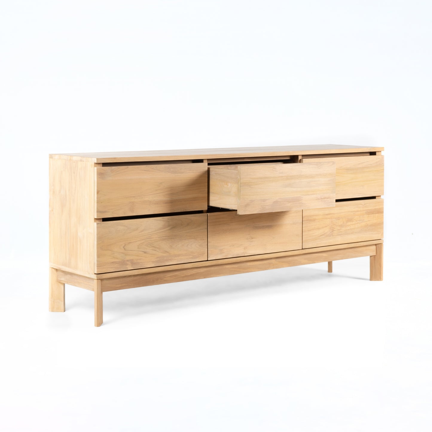 TRE021_2 - Wooden dresser with open drawer