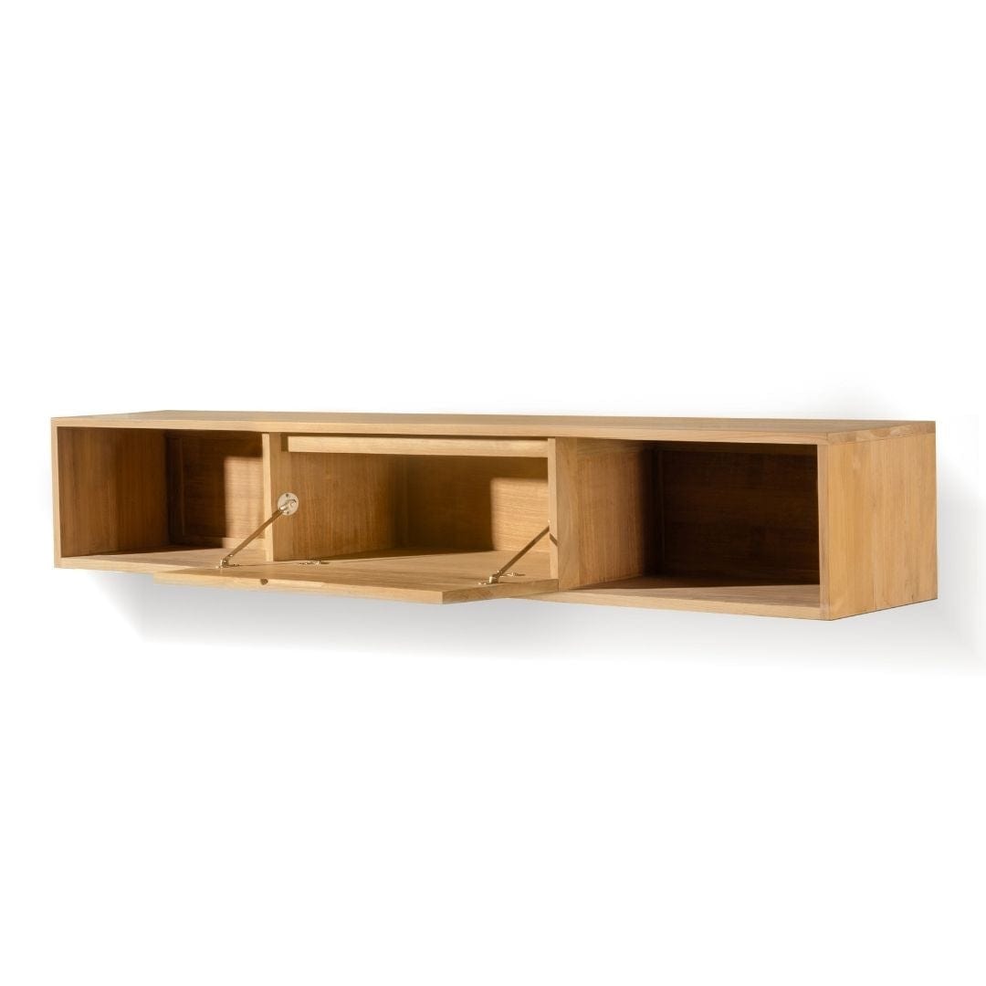 TRE027-2 Wall-mounted wooden storage cabinet