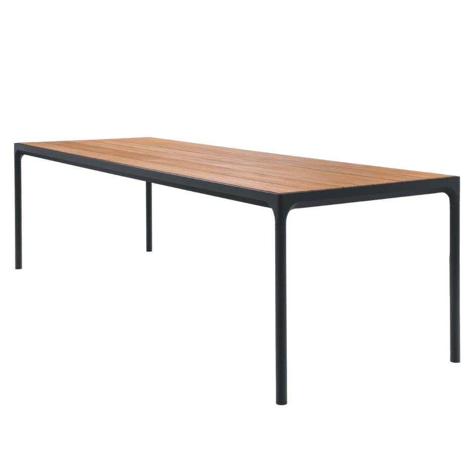 Modern outdoor dining table design.