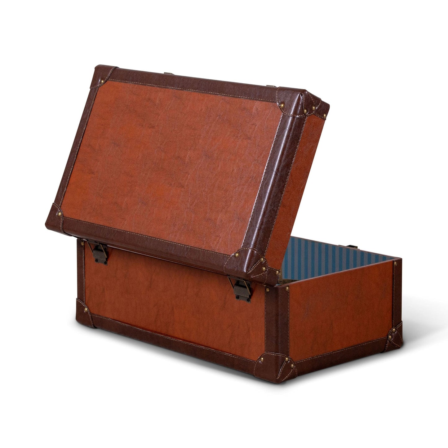 WH3012_3 Leather Trunk Open
