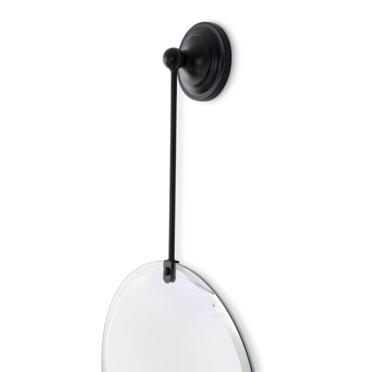 WH4101_3 Black Oval Mirror