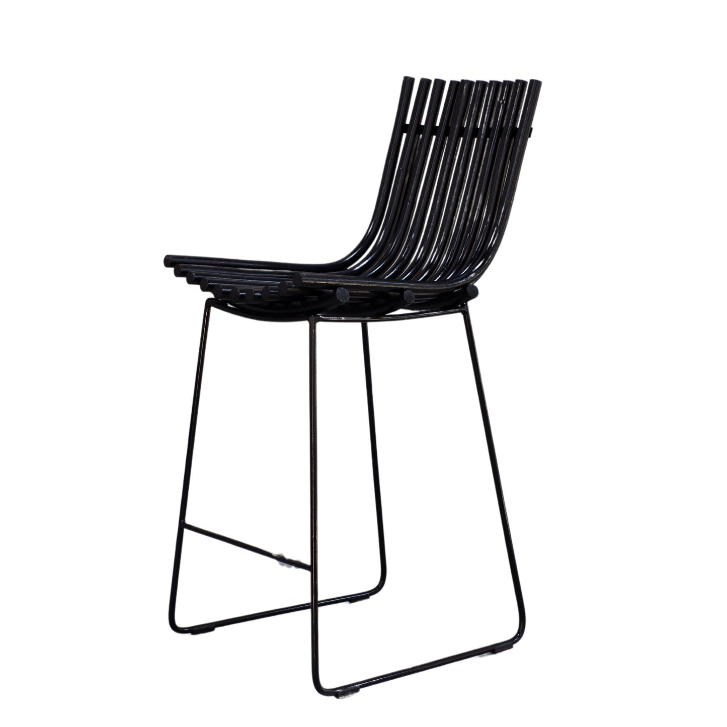 Black bar stool with background removed