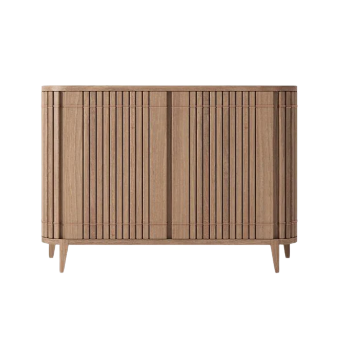 JJJ wooden cabinet with vertical slats