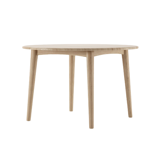 Round wooden table