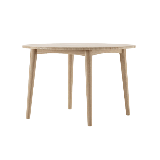 Round wooden table
